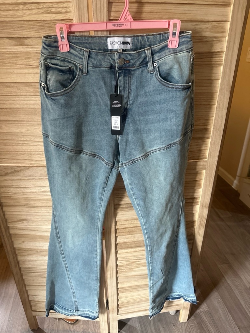 Fashion Nova Light Blue Denim Jeans - Blue